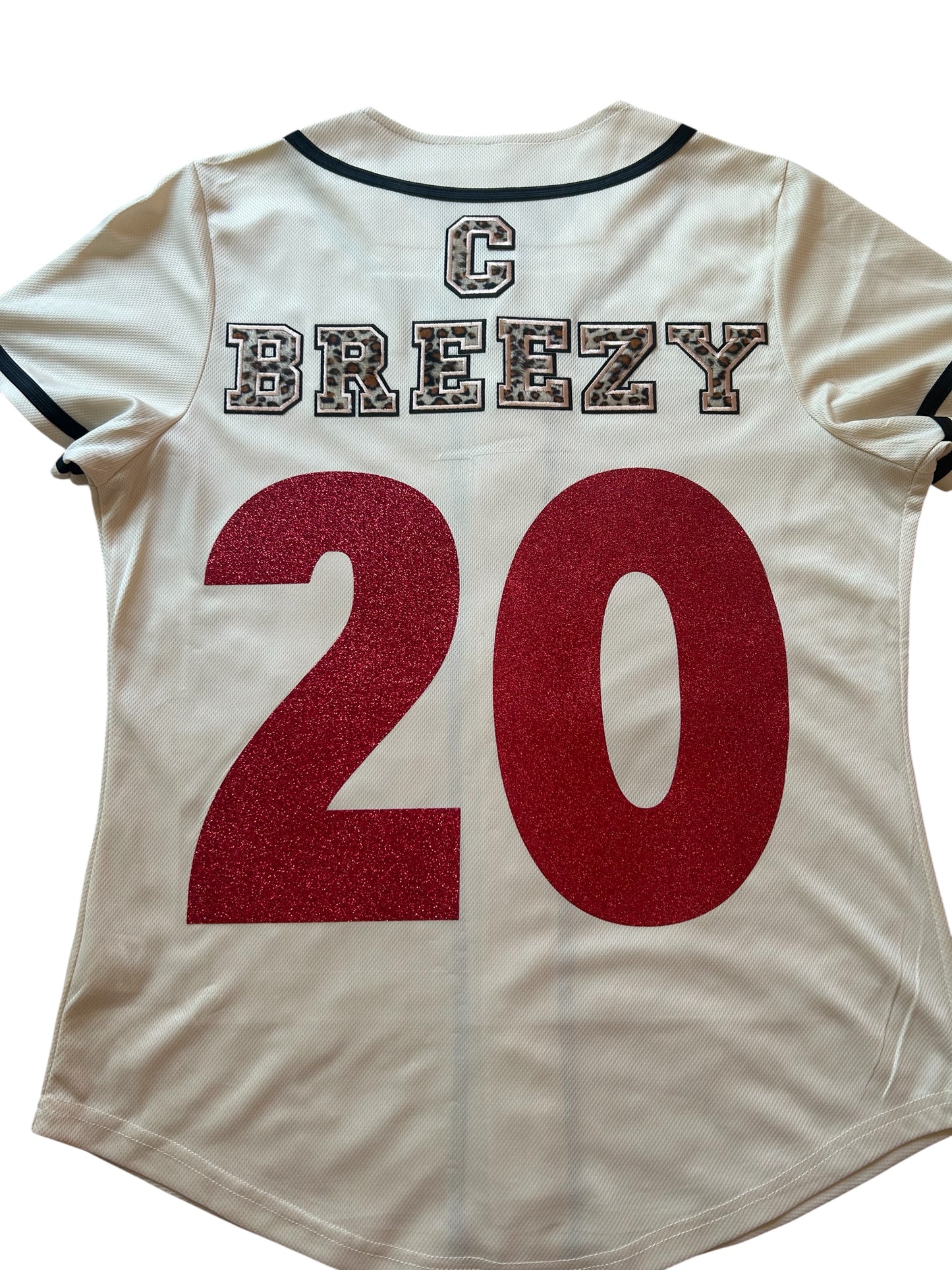Chris Brown Jersey-Beige and Red